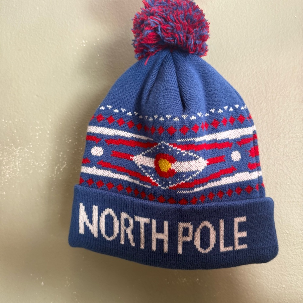 Colorado Blue/Red/White Beanie